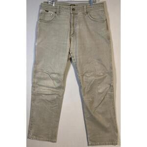 KUHL RYDR Tan Khaki CARPENTER Straight Leg Pants 36x32 Excellent Condition
